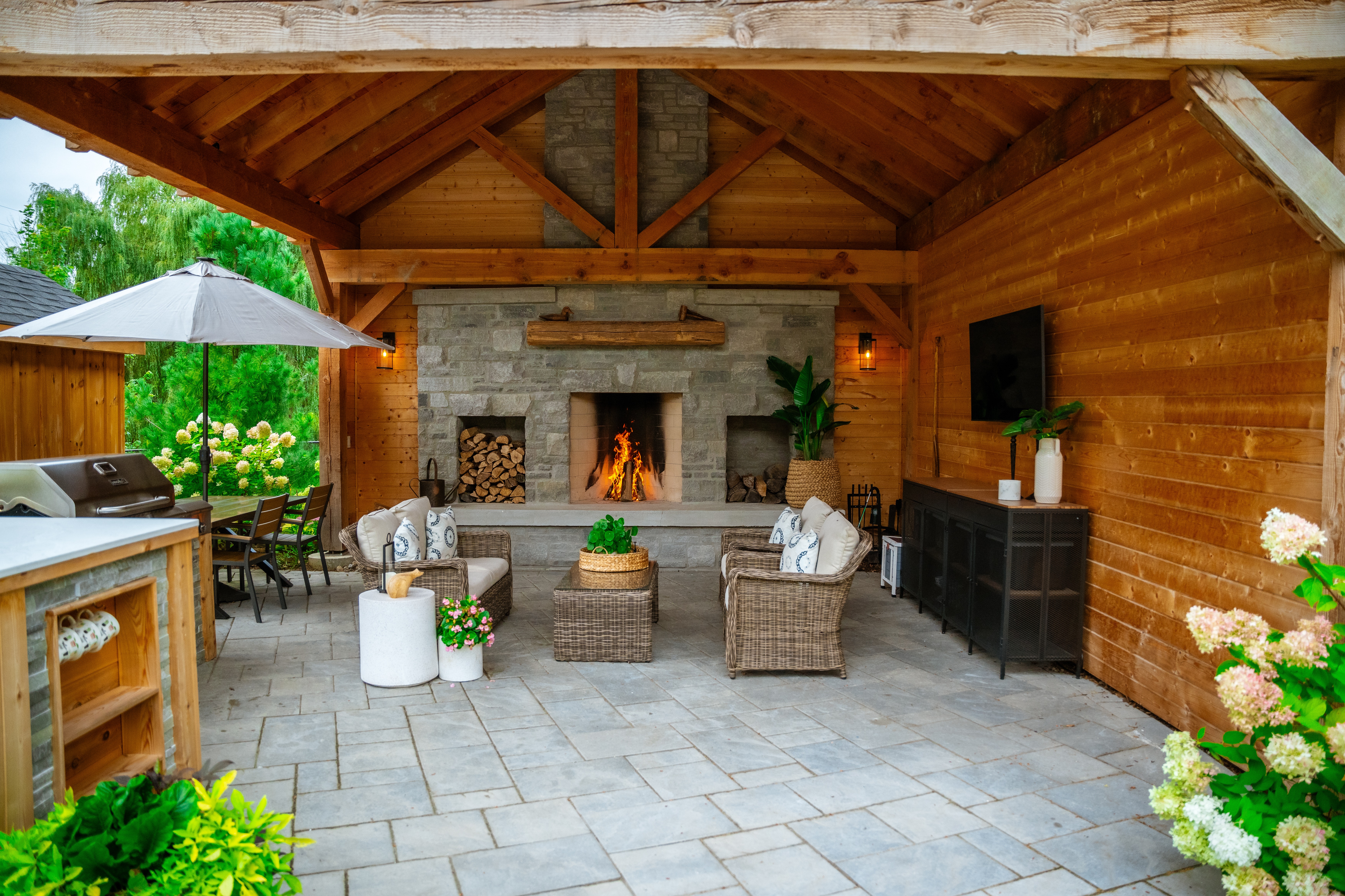 The Gathering Place by Headwaters Landscape Design & Construction — completed landscape view 6