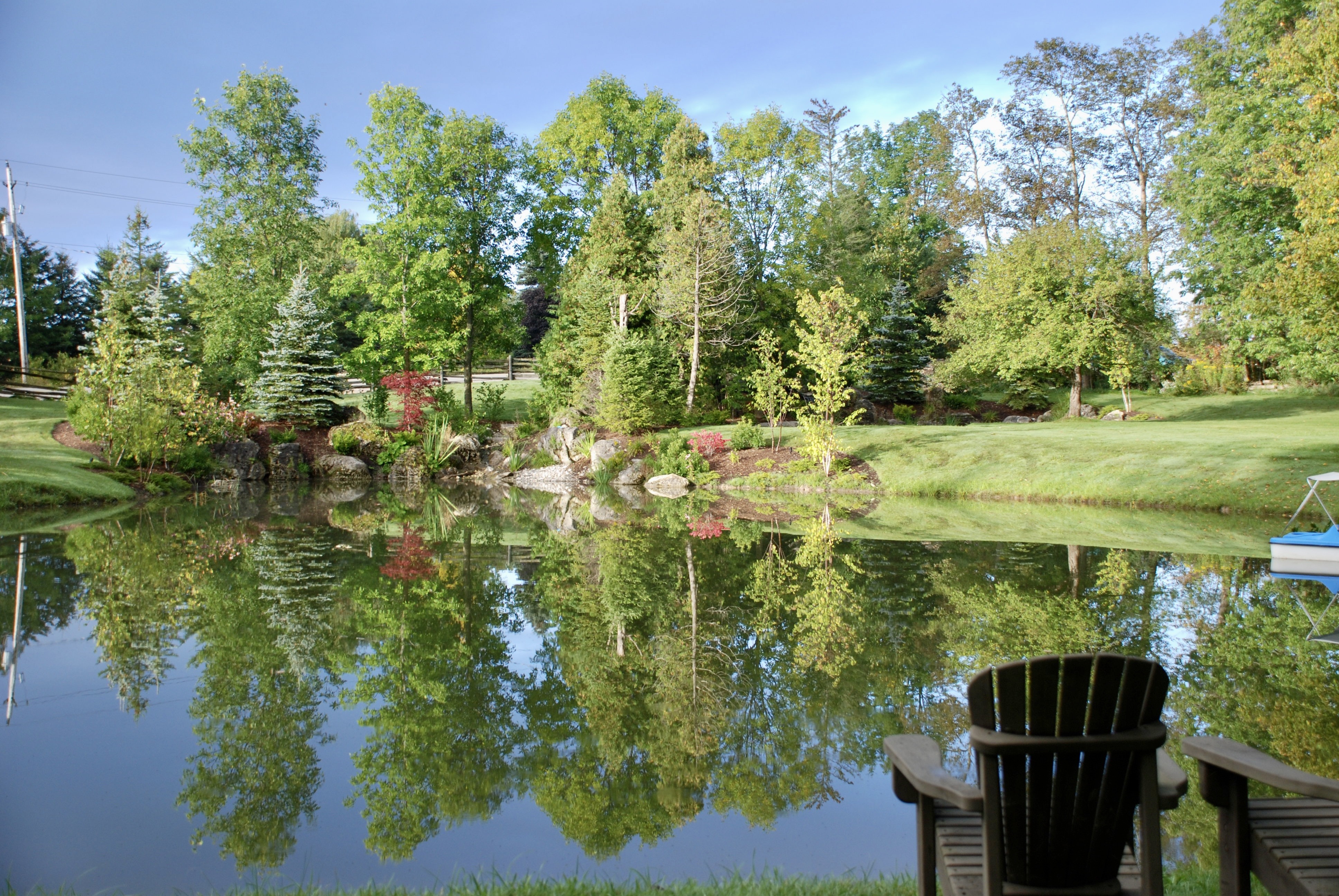 Nature's Reflections by Headwaters Landscape Design & Construction — completed landscape view 2