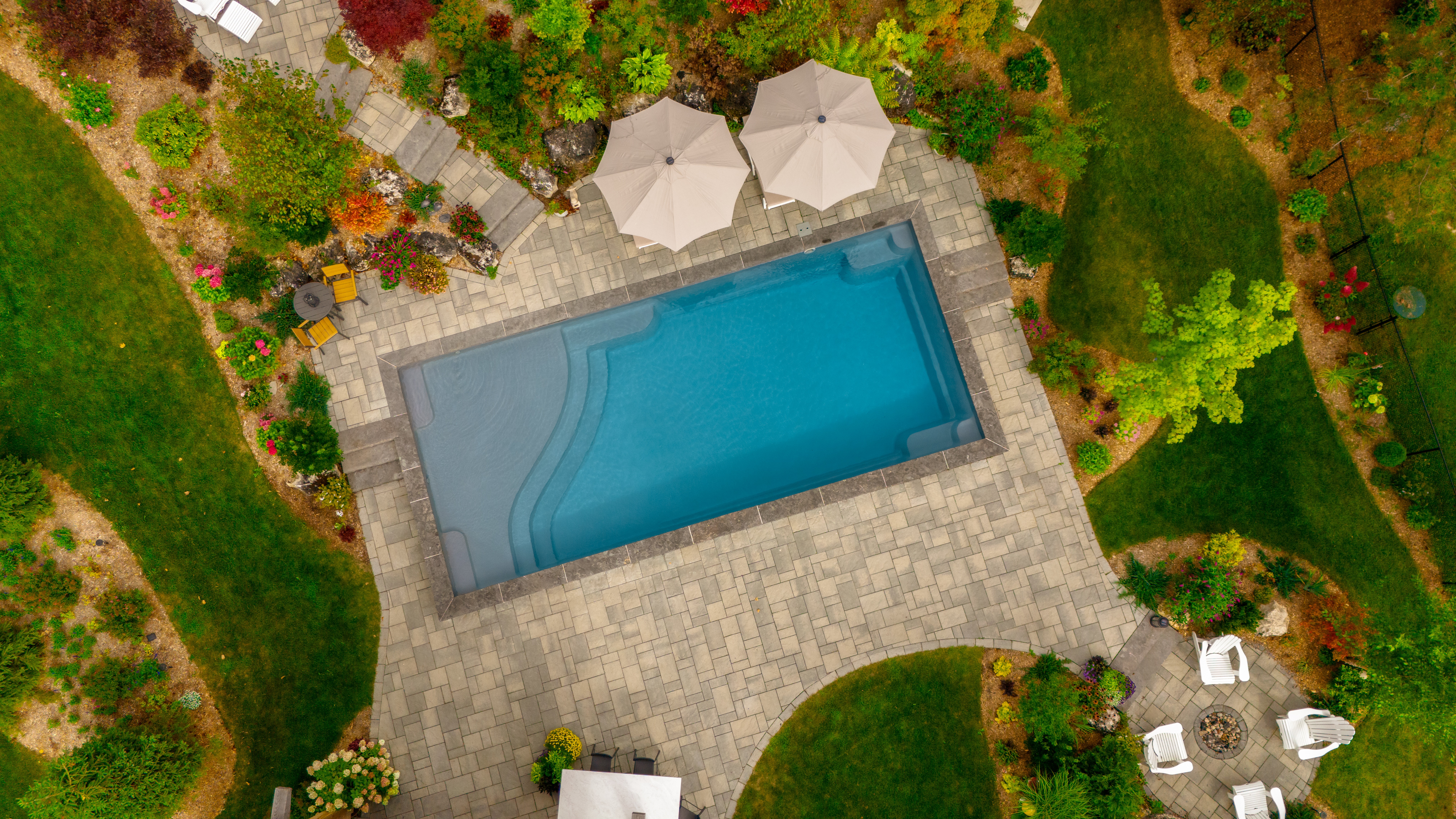 The Gathering Place by Headwaters Landscape Design & Construction — completed landscape view 3